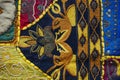 Indian patchwork detail, traditional crafts