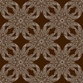 Indian pattern design with unique ornament. Background for textile. Vector seamless pattern Royalty Free Stock Photo