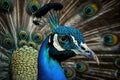 Beautiful Indian Peafowl Close Up. Colorful and Vibrant Animal.