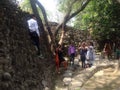 Indian people in Nek Chand Rock Garden, Chandigarh, India