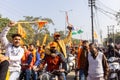 Indian people participating in protest Royalty Free Stock Photo