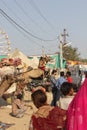 Indian People at Pushkar Fair Royalty Free Stock Photo