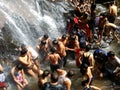 Indian people`s going for tour for Pachmarhi of the water fall enjoy in this place.