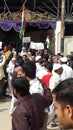 Indian people`s protest against in the law CAA Royalty Free Stock Photo