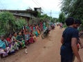Indian people wait same festival in villages