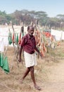 Indian people working Dhobi Ghat in Fort Cochin, India