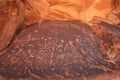 Indian petroglyphs, Newspaper Rock State Historic Monument, Utah, USA Royalty Free Stock Photo