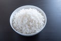 Indian plain rice cooked in round bowl Royalty Free Stock Photo