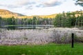 Indian Pond in Madame Sherri Forest in New Hampshire Royalty Free Stock Photo