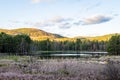 Indian Pond in Madame Sherri Forest in New Hampshire Royalty Free Stock Photo