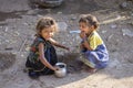 Indian poor children on the street. Mandu, India. Poverty is a major issue in India