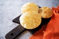 Indian poori, puri. Traditional puffed bread Royalty Free Stock Photo