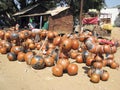 Indian pottery market in the rural area