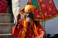 Indian priest monk Royalty Free Stock Photo