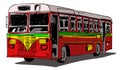 Indian Public Transport illustration