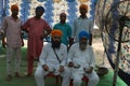 Indian punjabi sikh sardar men wearing pagdi and kripan