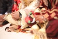 Indian Punjabi traditional marriage couple photo