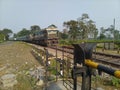 Indian rail way crosing road in West Bengal