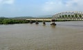 Indian Railway Bridge across River