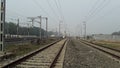 Indian railway lines which conect in different city state each all place for peopules communication bussiness with trNsport