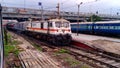 Indian Railway most powerful passenger locomotive WAP 7 Royalty Free Stock Photo