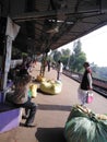 Indian Railway station and public