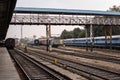 Indian Railways station and shed for locomotive and bogies