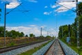 Indian Railways Track Beautiful View In Nature 2.