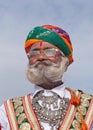 Indian rajasthani man in national clothes. Rajasthan, India