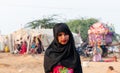 Indian Rajasthani woman with Camel at Pushkar Royalty Free Stock Photo