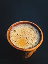 Indian Refreshing Milk Tea in a Clay pot. Royalty Free Stock Photo