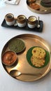 Indian regional  food breakfast lunch Ola totla Royalty Free Stock Photo