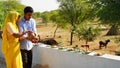 Indian religious family placed food on a leaf for the crow bird to eat. Food placed on a green leaf during a Hindu Ritual in the