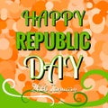 Indian Republic Day 26 January Concept