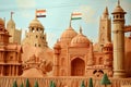 indian republic day patriotic display