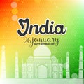 Indian republic day 26th January Background
