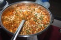 Indian restaurant vegetable disk matar paneer