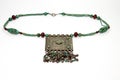 Indian retro necklaces from turquoise isolated