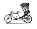 Indian rickshaw cycle Royalty Free Stock Photo