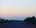 An Indian Road with Rural Landscape in Early Morning