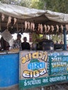 Indian road side food stall,