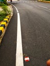 INDIAN Roads with Garden on the sides.