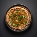 Indian Roti And Lentils: A Hyper Realistic Photography