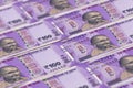 Indian rupees banknotes background. 100 INR