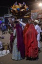 Indian rural audience enjoying the fair at Pushkar fair