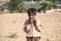 Young Indian camel boy, Thar Desert, Rajasthan.