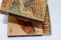 Indian 1970 Old Antique vintage Very rare customised Safety matchbox WIMCO brand with matches on white on Indian traditional music