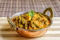 Indian Sabzi Bhindi Masala Okra Cooked in Gravy