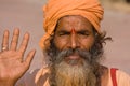 Indian sadhu welcomes