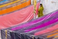 Indian sarees airing in the sun